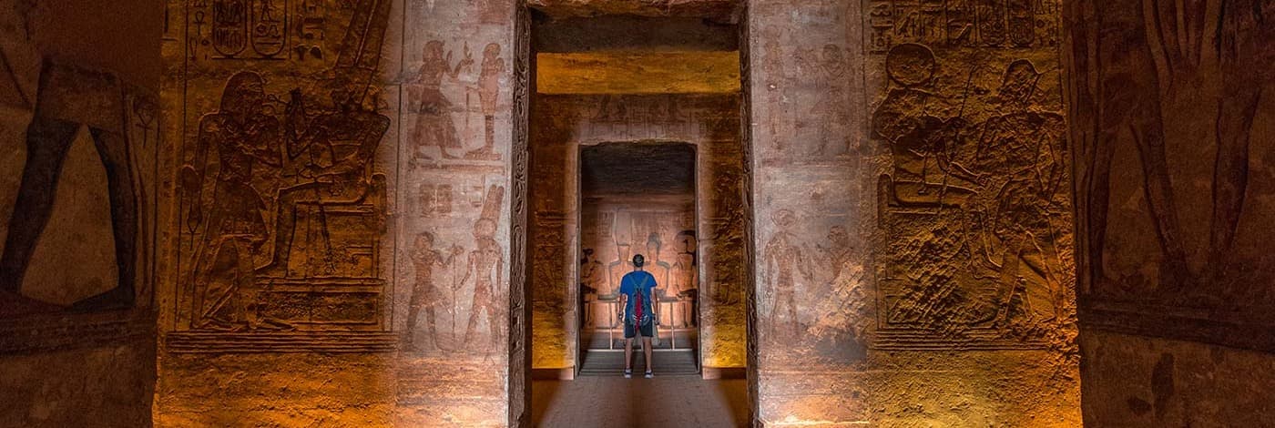 Inside Abu Simbel ,Abu Simbel Temple