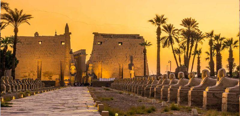 Luxor Temple Walkway Luxor Temple Walkway