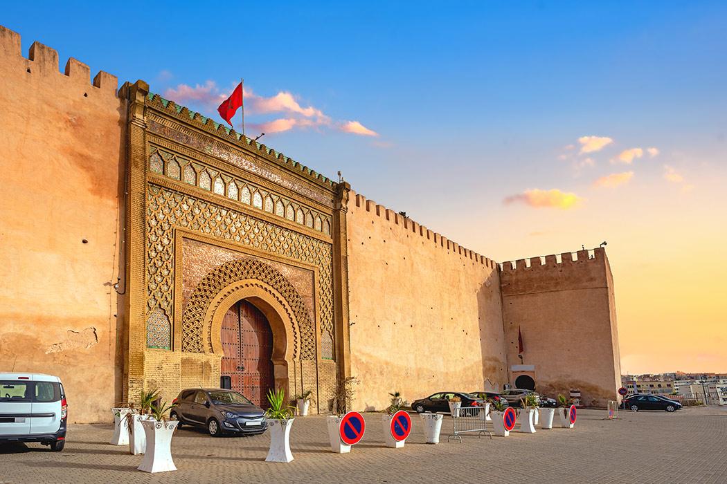 Bab Al Mansour, sunrise Bab Al Mansour